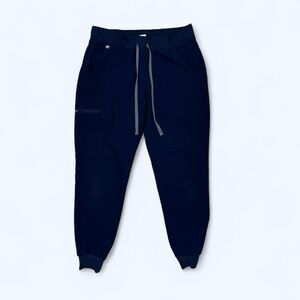 FIGS ZAMORA HIGH WAISTED JOGGERS BLUE MEDIUM